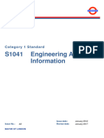 S1041 Engineering Asset Information: Cat Egory 1 S Tand Ard