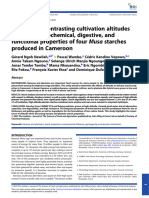 J Sci Food Agric - 2023 - Ngoh Newilah - Influence of Contrasting Cultivation Altitudes On The Physicochemical Digestive