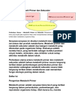 Metabolit Primer dan Sekunder