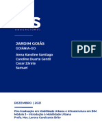 Plano de Mobilidade Urbana No Bairro Jardim Goiás em Goiânia