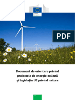 Document de Orientare Privind Proiectele de Energie