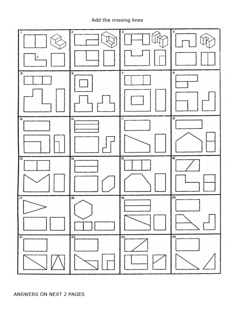 Orthogonal Hiddenlines Activity | PDF
