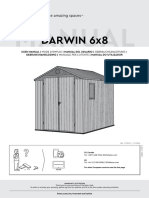 Keter Darwin 6x8 Storage Shed Manual EN