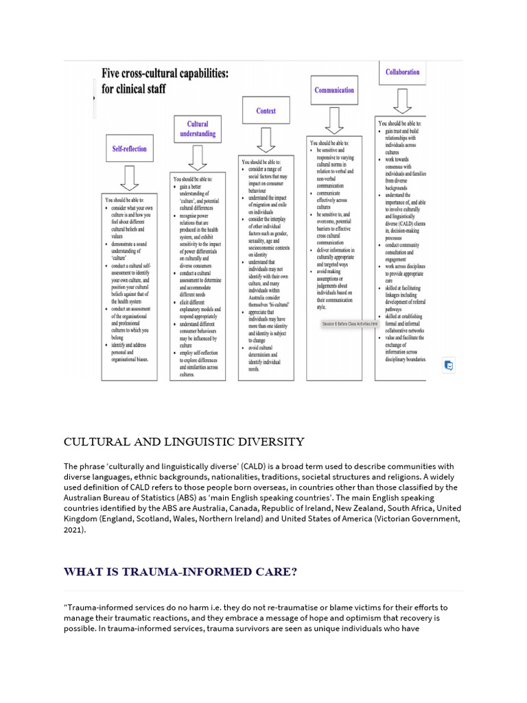 Cultural And Linguistic Diversity Pdf Psychological Trauma Autism