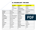 Key Carnival Vocabulary For Kids