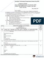 CBSE Class 12 Information Technology Compartment Answer Key 2023