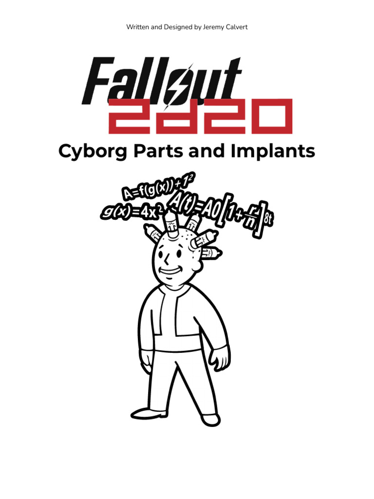 Fallout 2d20: Cyborg Parts & Implants | PDF | Cyborg | Gun