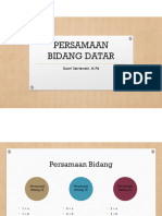 Persamaan Bidang Datar