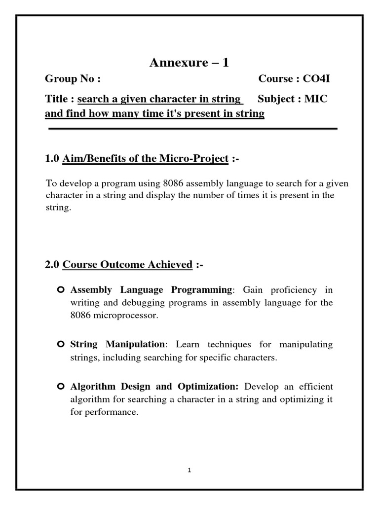 Character Search in String Program | PDF | String (Computer Science ...