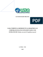 DISSERTAÇÃO - Característica Reprodutivas, Bioquímicas e Corporais de Ratos Suplementados Com Extratos de Tribulus Terrestris e Lepidium Meyenii