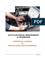 COURSE 1009 - Auto Electrical Maintenance JR - Technician