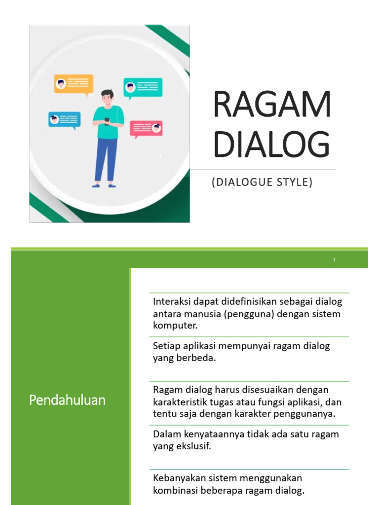 Ragam Dialog dalam Interaksi HCI | PDF | Komputer