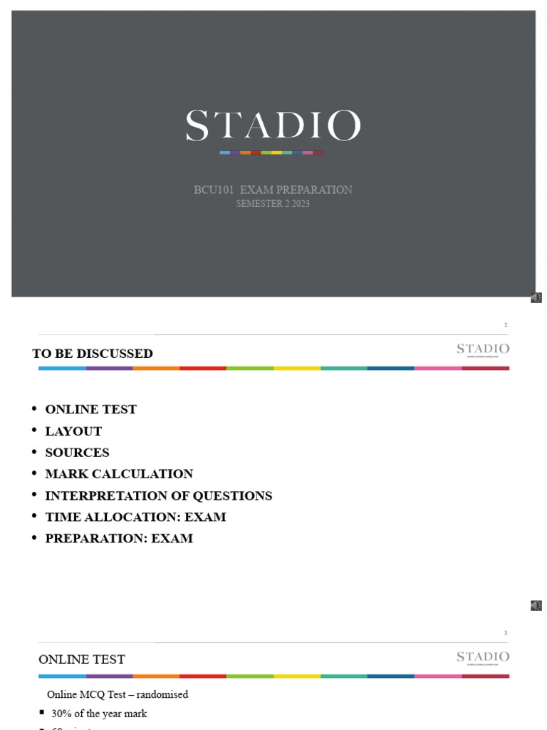 Bcu101+exam+preparation+2023+02 1398285636 | PDF | Multiple Choice ...