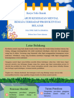 Pengaruh Kesehatan Mental Remaja Terhadap Produktivitas Belajar - Debora - SKS PDF