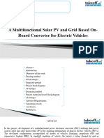 A Multifunctional Solar PV and Grid Based On-Board Converter For Electric Vehicles