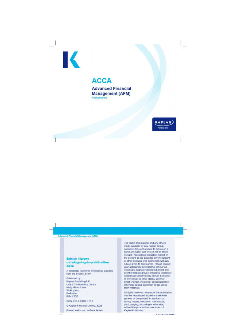 AFM Pocket Notes 22-23 | PDF