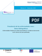 Prevalencia de Las Enfermedades Raras Por Prevalencia Decreciente o Casos