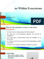 Chapter 12 Interactions Within Ecosystems