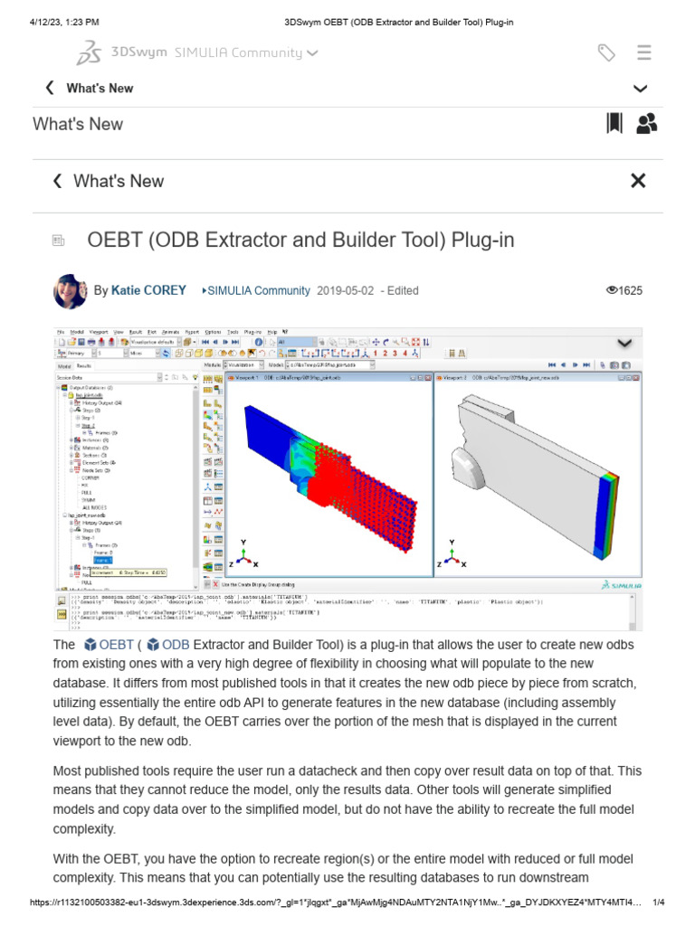 OEBT Plug-in for Abaqus ODB Management | PDF | Databases | Json