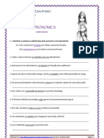 Pronomes - exercícios pron. pessoais + verbos (blog8 10-11)