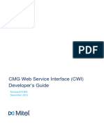 CWI Developers Guide - WEB SERVICE MITEL