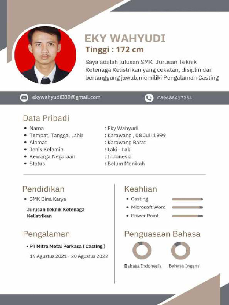 CV+ Berkas - Eky Wahyudi | PDF
