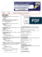 Tema 02 - Clases de Conjunto - Taller de Matemática