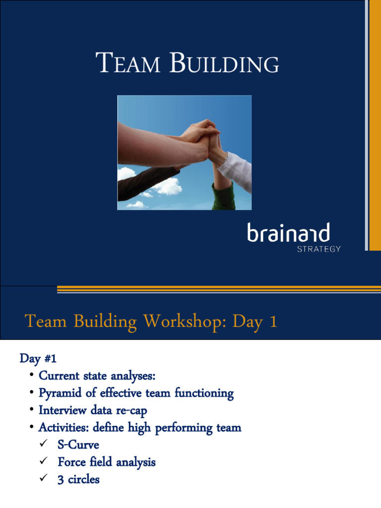 Team Building Workshop Overview and Strategies | PDF | Leadership | Brand