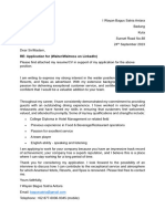 Business English Application Letter