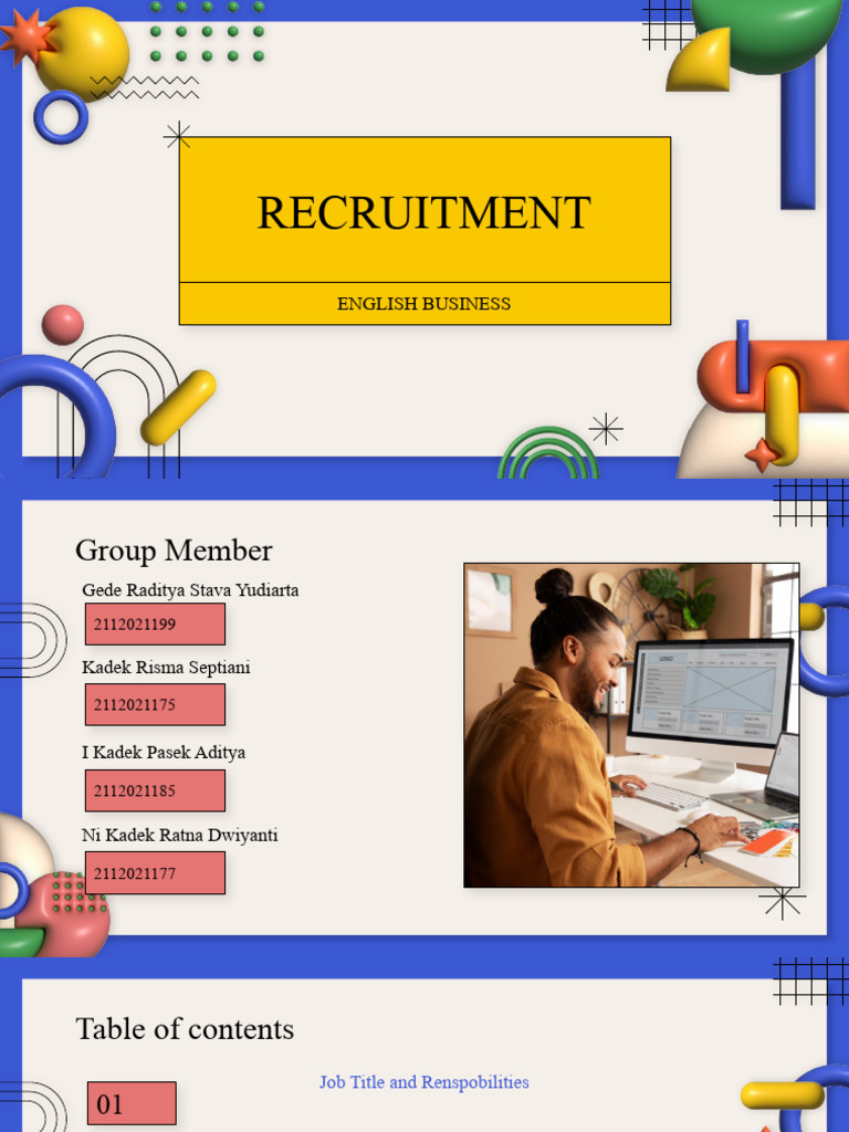 Job Recruitment: Titles & Interviews Guide | PDF | Job Interview ...