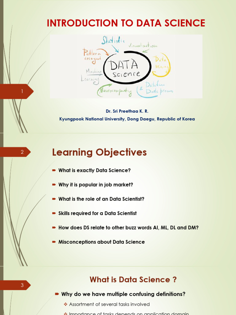 Data Science Day 1 Pdf Machine Learning Statistics