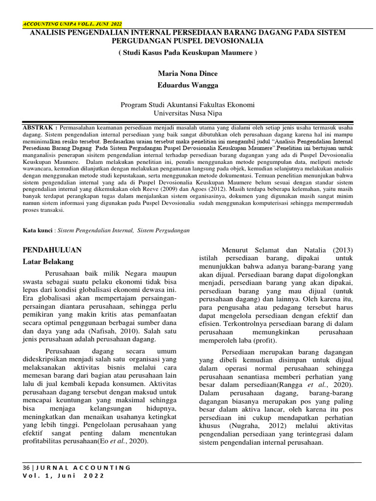Analisis Pengendalian Internal Puspel | PDF