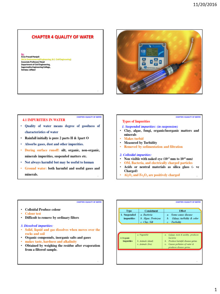 Water Quality Insights for Engineers | PDF | Bacteria | Alkalinity
