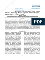 Prevalence of Hypertension and Associated Factors Among Patients Attending Hoima Regional Referral Hospital, Hoima District Western Uganda