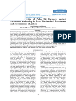 Protective Activity of Palm Oil Extracts Against Dichlorvos Poisoning in Rats Biochemical Parameters and Mechanisms of Action