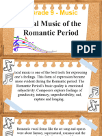 Vocal Music of Romantic Period