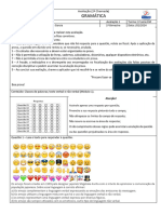 AV1 - Gramática - 2a. Chamada - 1aSérieEM