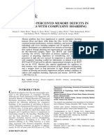 Actual and Perceived Memory Loss in Individuals With Compulsive Hoarding