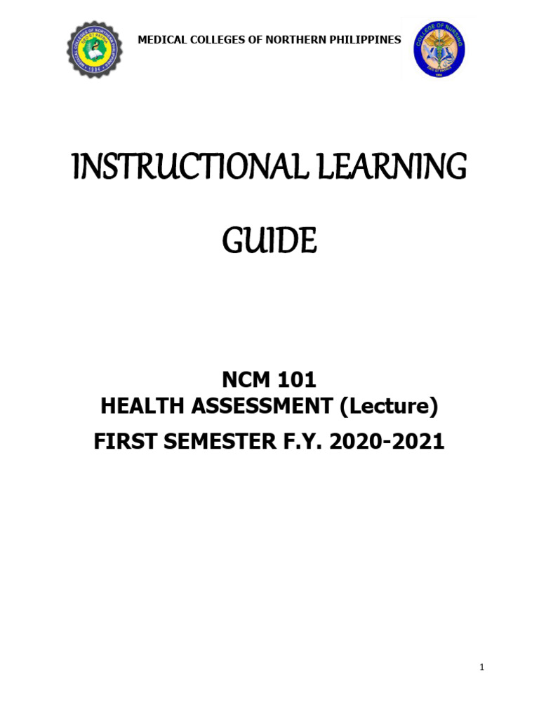 Health Assessment Instructional Guide | PDF | Nursing | Medical Diagnosis