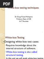 8 - White Box Testing I