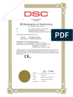 Certificat de calitate - Detector de spargere geam LC-105DGB