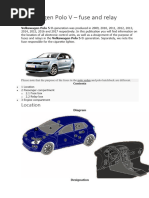 Volkswagen Polo V - Fuse and Relay