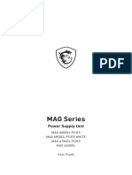 MAG Series Power Supply Unit MAG A850GL PCIE5 MAG A850GL PCIE5 WHITE MAG A750GL PCIE5 MAG A650GL User Guide