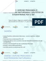 Izmene Zakona o Elektronskom Fakturisanju I Pravilno Evidentiranje PDV U SEF - Tijana Smiljanić
