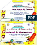 Certificate of Recognition