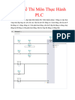 Mẫu Đề Thi Môn Thực Hành PLC