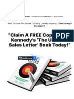 Landing Page of The Ultimate Sales Letter Book - Free