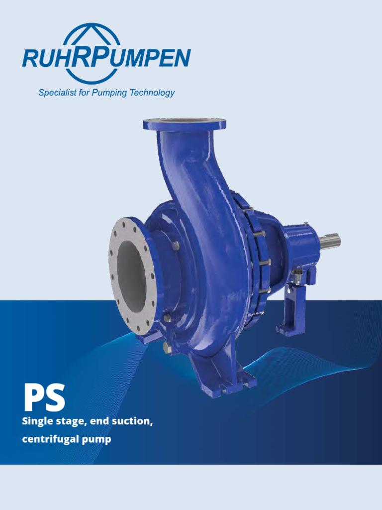 PS End Suction Pump Brochure EN Oct18 | PDF | Pump | Chemical Engineering