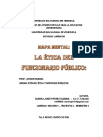 Mapa Mental - La Ética Del Funcionario Público - Sandra Pérez