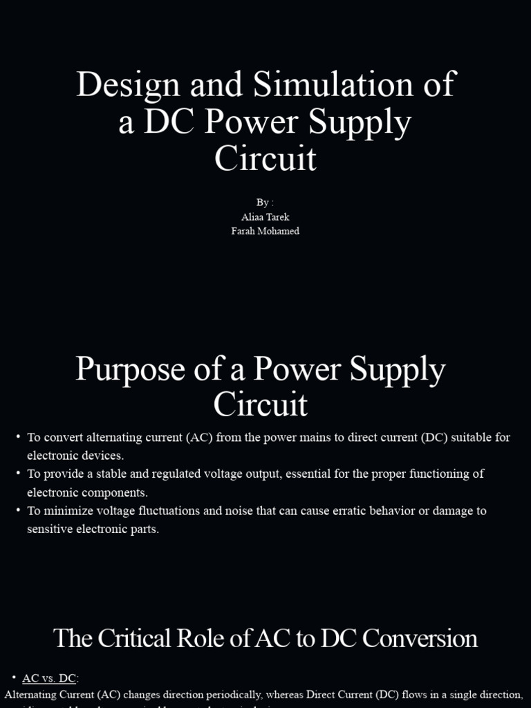 DC Power Supply Circuit Design Guide | PDF | Power Supply | Rectifier